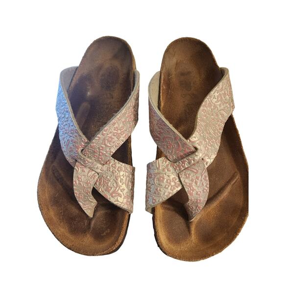 Berkies Two Strap Thong Sandals size EU 37 woman's sz 6.5 - Picture 1 of 10